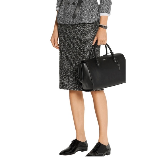 DOLCE & GABBANA WOOL BLEND BUCKLE PENCIL SKIRT 40 - Picture 1 of 6